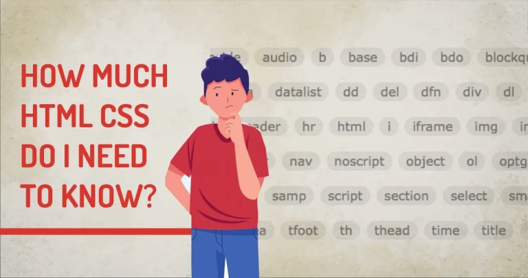 How much CSS HTML should I know?